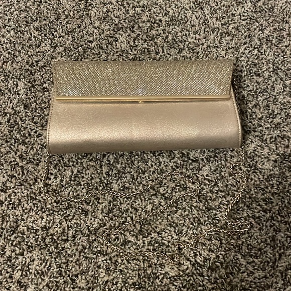 White House Black Market Gold Clutch - Picture 6 of 8